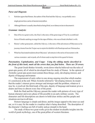 High School Reinforcement: Great World Authors