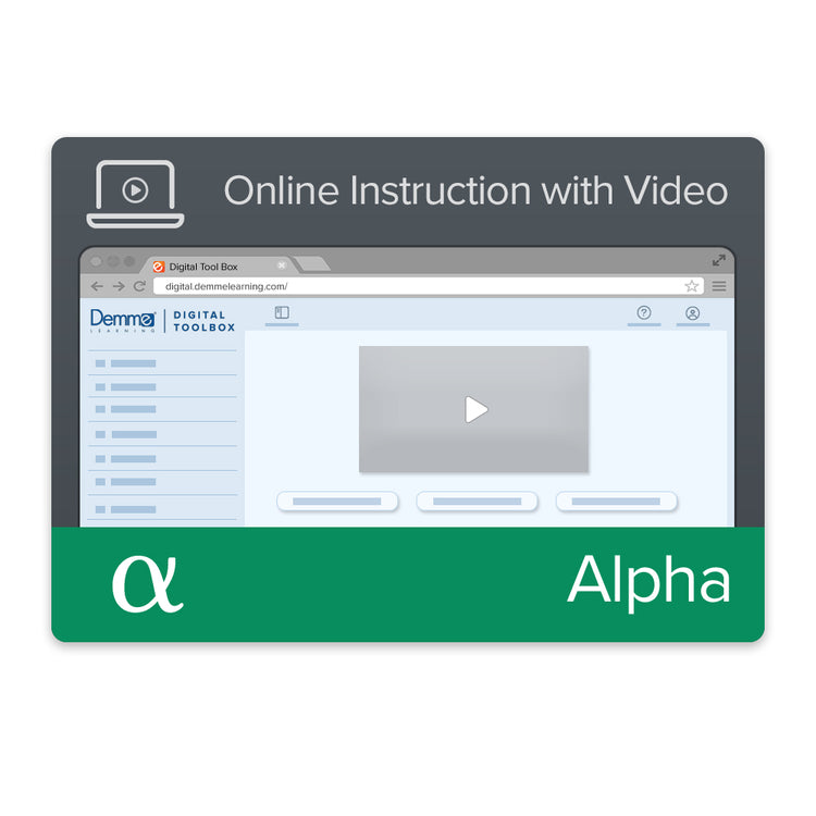 Alpha Online Instruction with Video