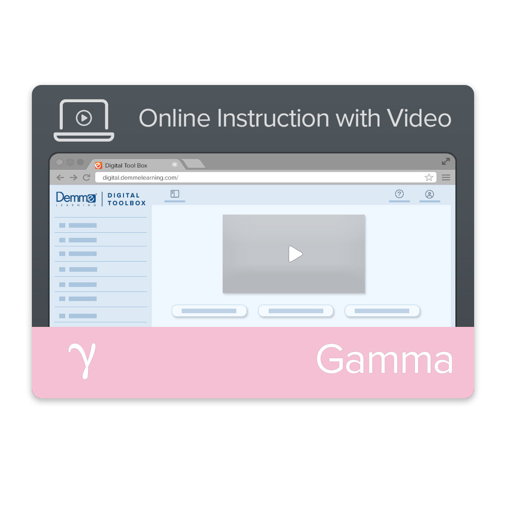 Gamma Online Instruction with Video