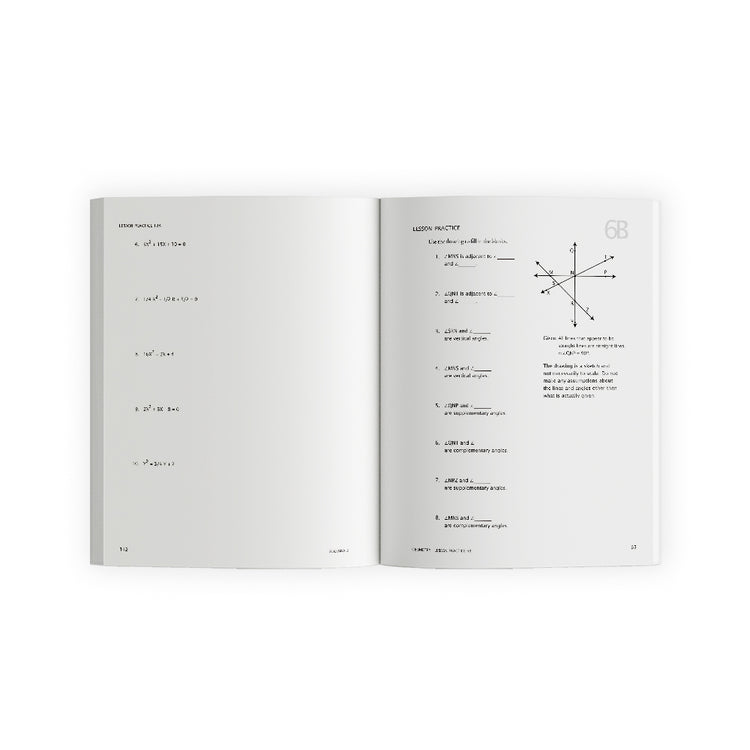 CLEARANCE - Geometry Student Workbook