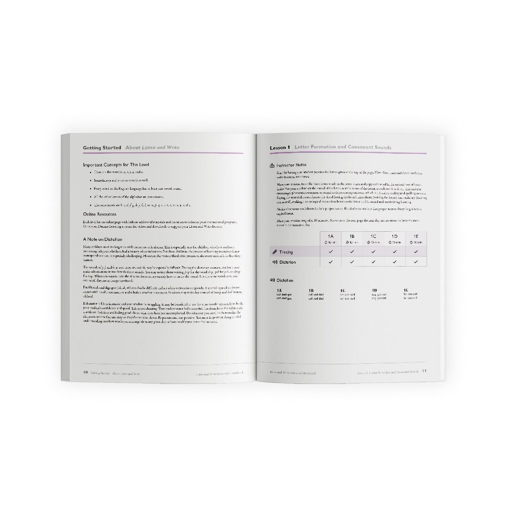 A-Listen and Write Instructor's Handbook