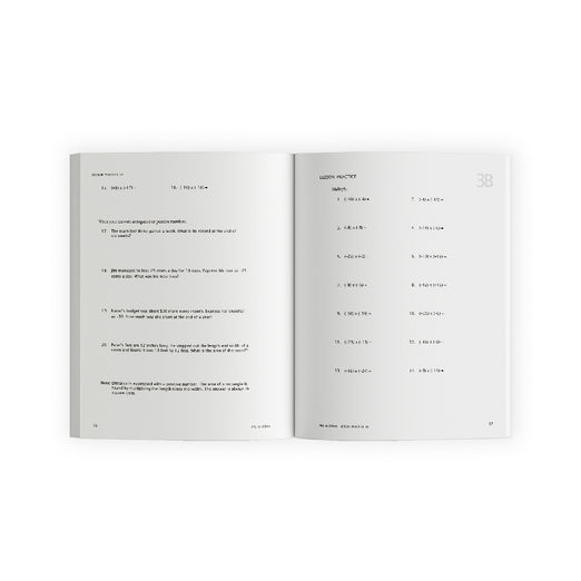 Pre-Algebra Student Workbook and Tests - Demme Learning Store