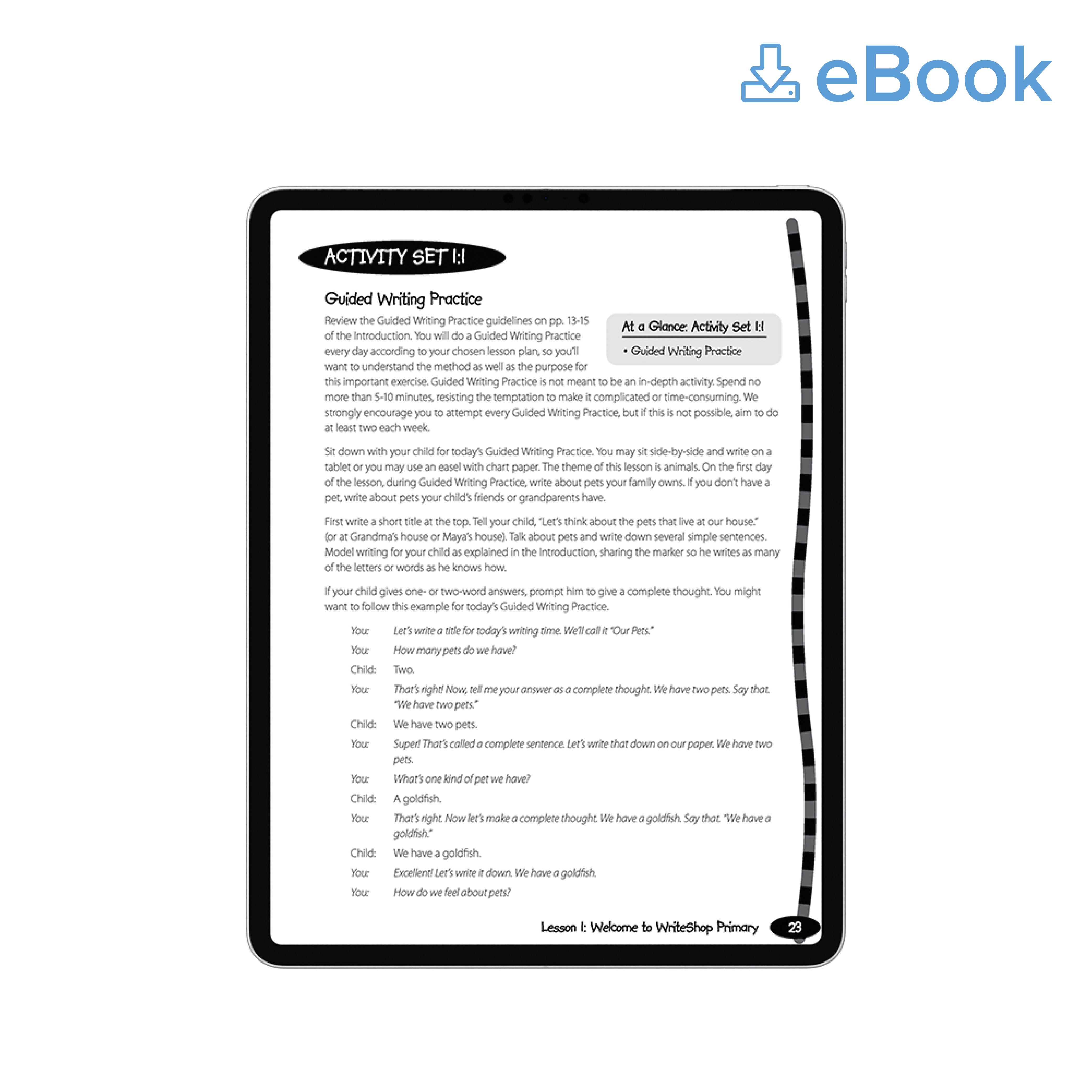 WriteShop Primary Book A Teacher's Guide (ebook)